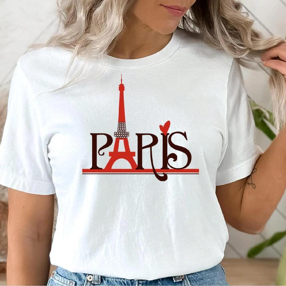 Eiffel Tower Shirt, Paris France Tee, French Travel Gift, Parisian Style E 240